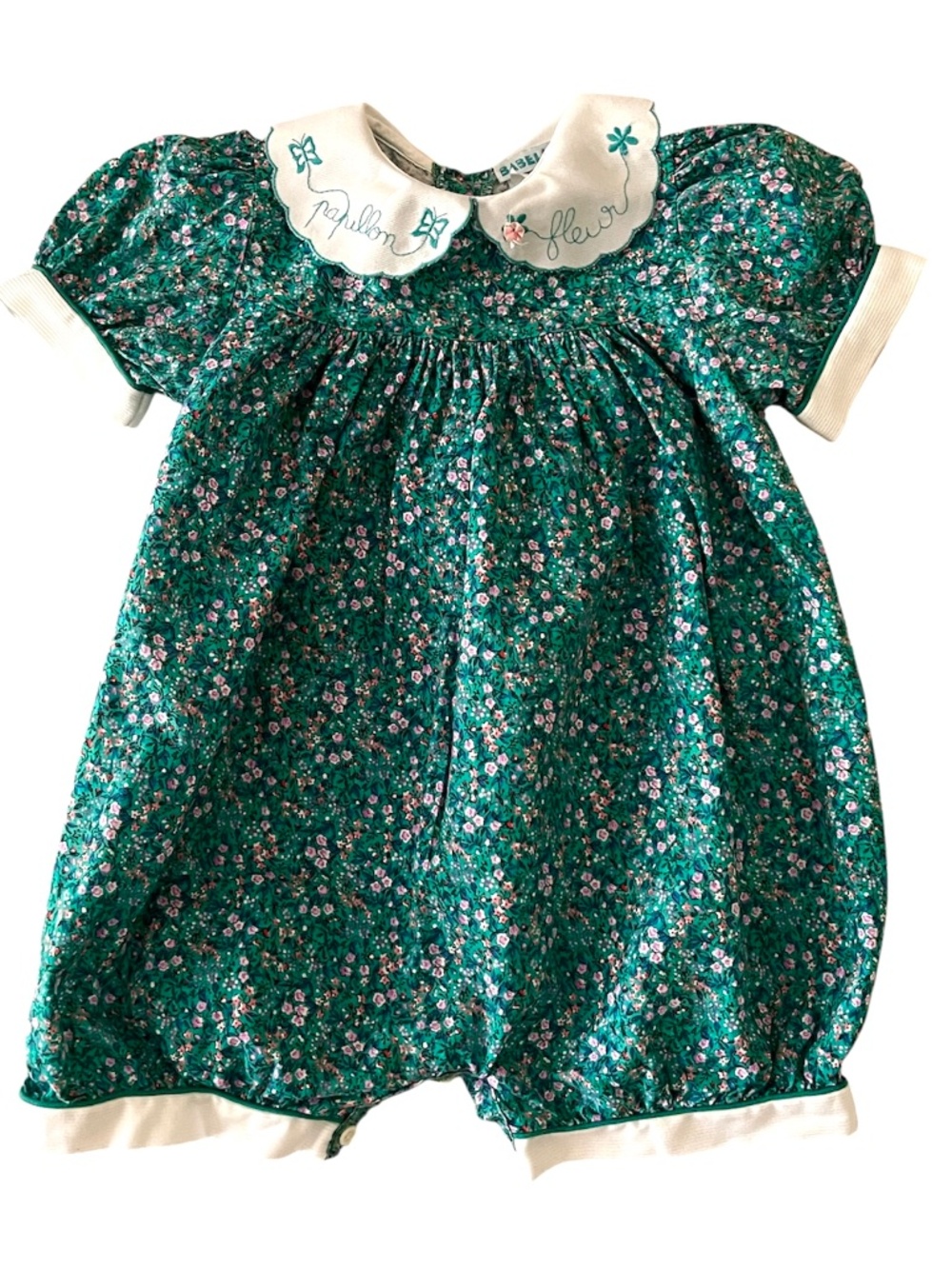 Vintage 1990 Babelut toddler girls romper, size 2T.